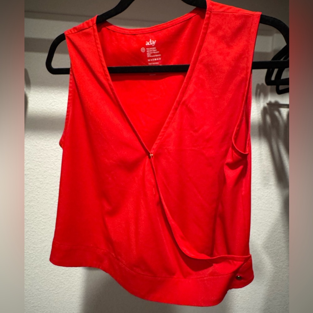 ADAY Twist and Chill Sleeveless Wrap Top
